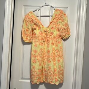 Lilly Pulitzer. Yellow and Orange dress. Size 4. Never worn but tags removed.